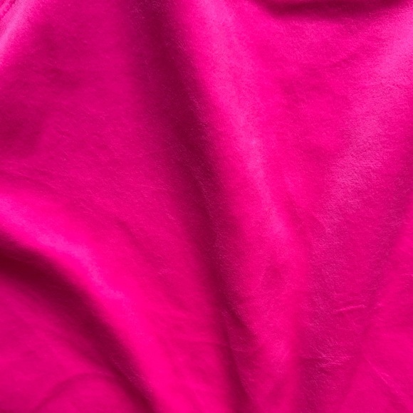 Bright Pink Long Sleeve velour Top - Picture 3 of 3